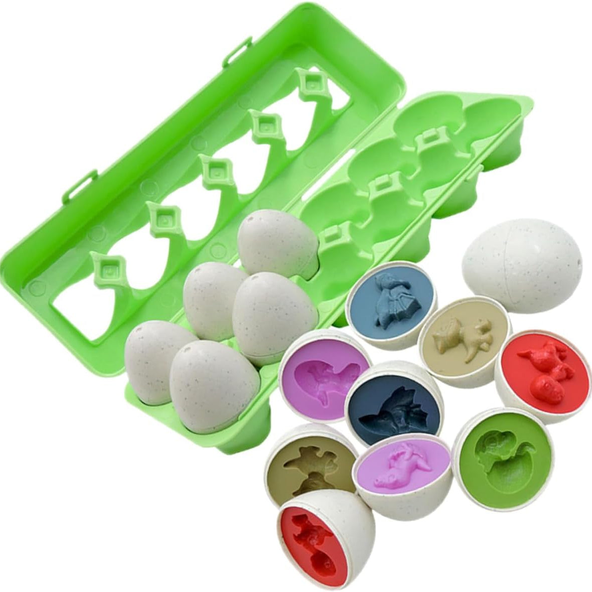 Gatuida Dinosaur Egg Color‑Shape Sorting Learning Toy for Children